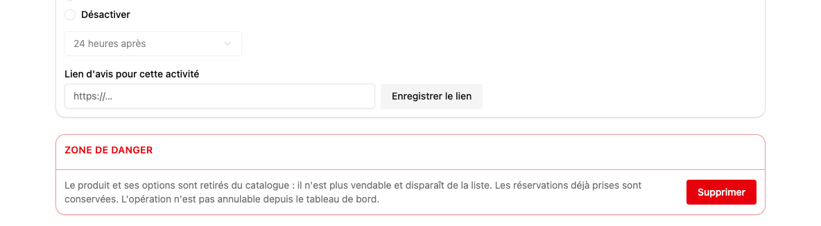 Comment supprimer un produit