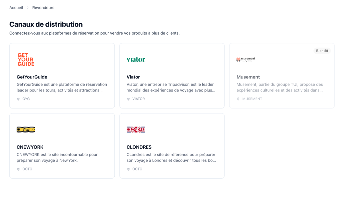 Les canaux de distribution dans Explorates