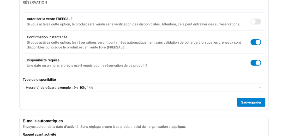 Comment déterminer la disponibilité d'un produit