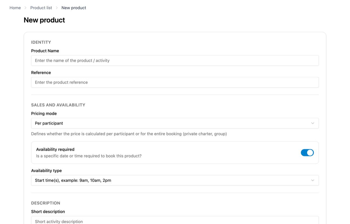 How do I create a new product