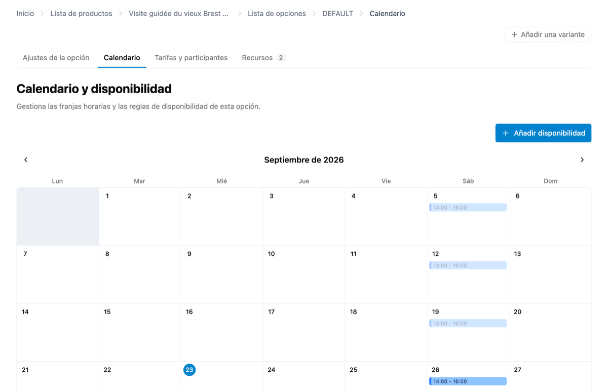 Cómo cierro un horario concreto