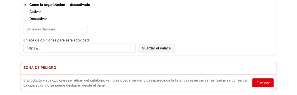 Cómo elimino un producto