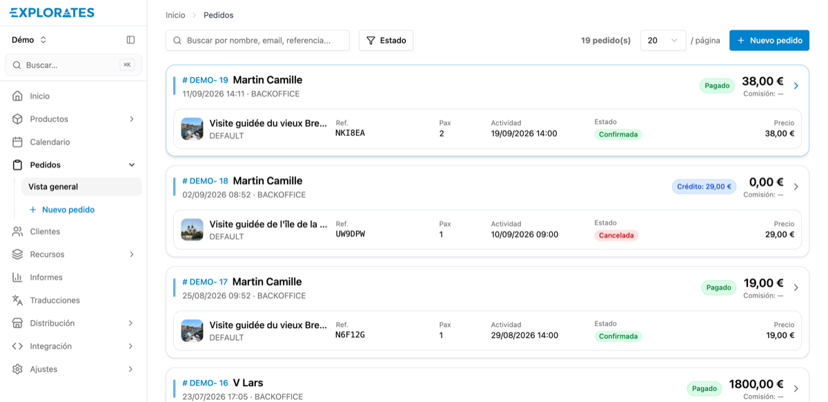 Cuál es la diferencia entre un pedido y una reserva