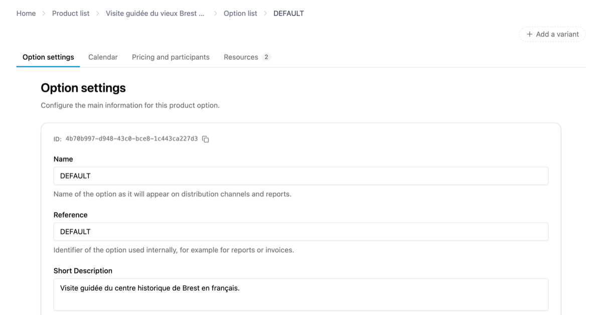Connecting GetYourGuide in Explorates