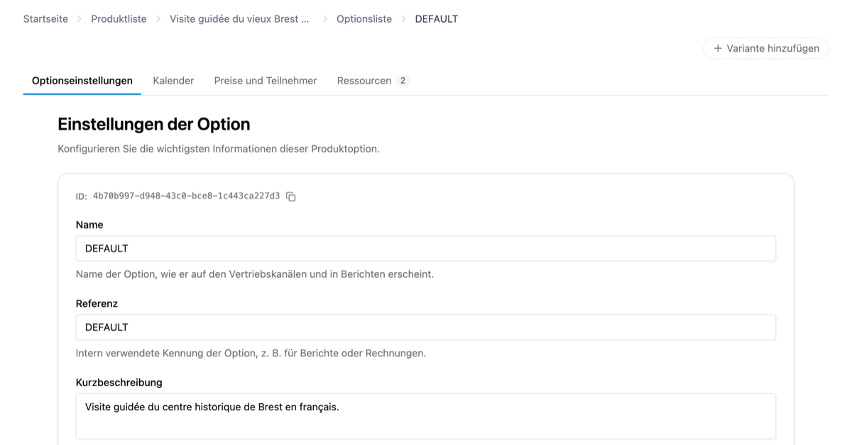 GetYourGuide in Explorates verbinden